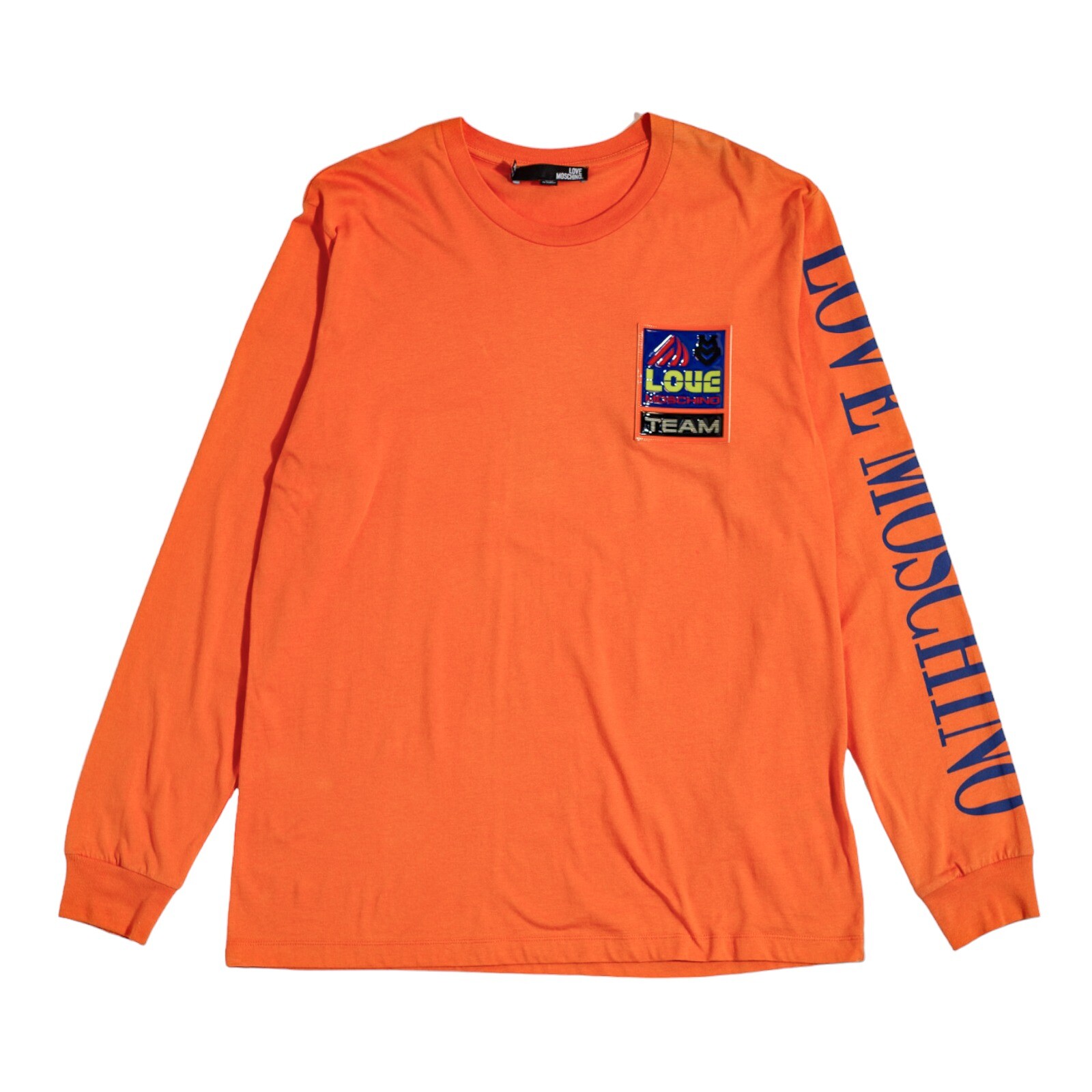 Love Moschino Men's Long Sleeve T-Shirt M 4 734 06 Orange