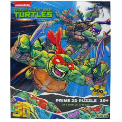 Nickelodeon TMNT Prime 3D Puzzle (2023) 500pc 24 in x 18 in