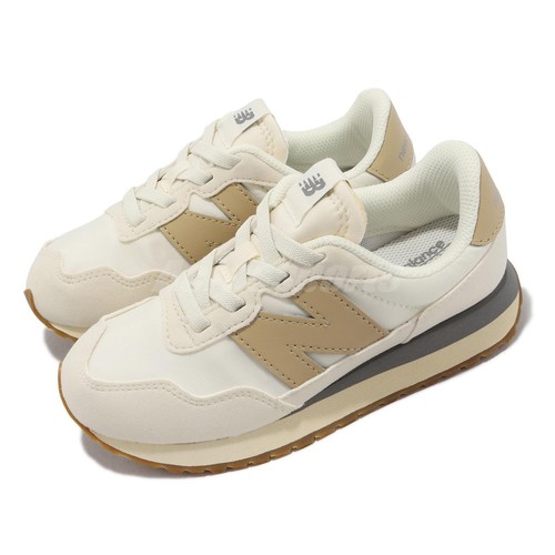 

New Balance 237 NB Широкая бежевая белая детская повседневная обувь для дошкольников PH237CJ-W, Бежевый, 237 Wide