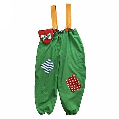 Handmade Child's Clown Costume Jumper Suspenders Halloween Theatre Ministry Lg