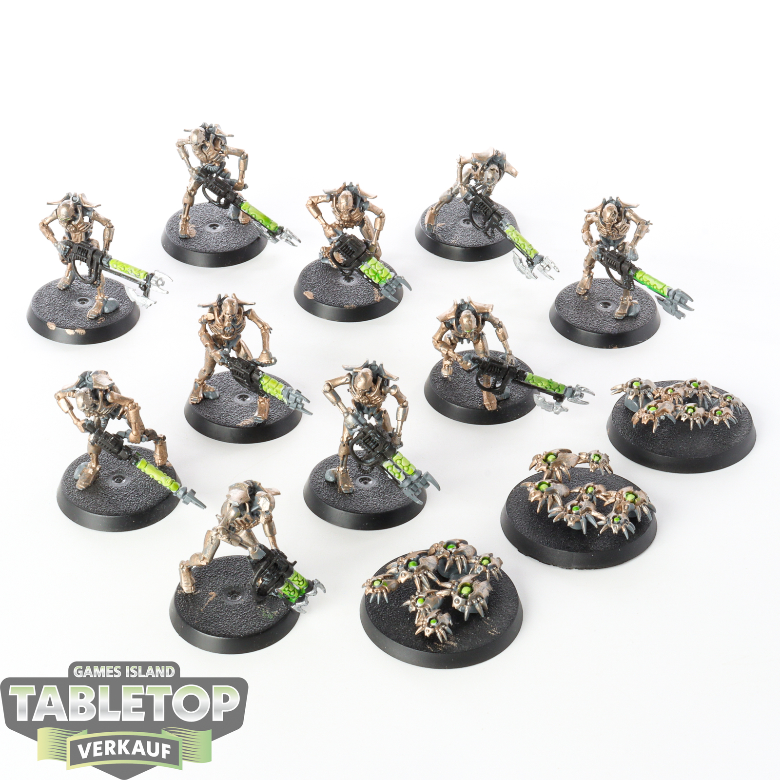 Necrons - 10 x Necron Warriors - bemalt