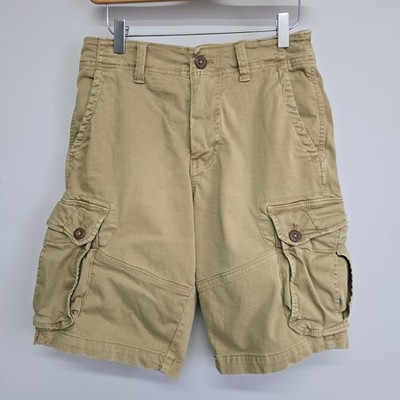 American Eagle Cargo Shorts Mens 28 Tan Extreme Flex Classic Utility Gorpcore