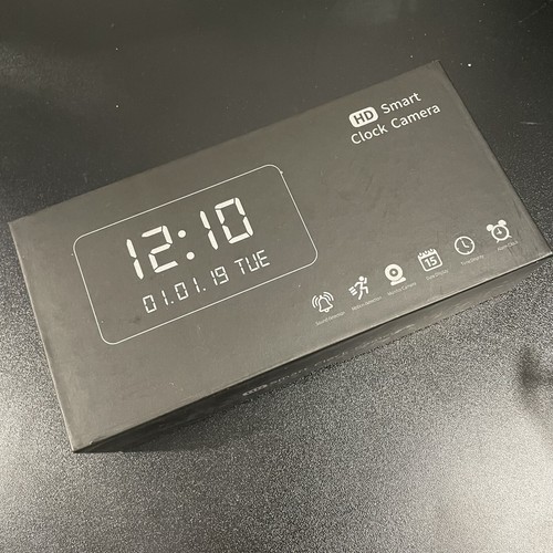 HD 1080p WiFi Wireless Alarm Clock Camera Security Smart Home Surveillance