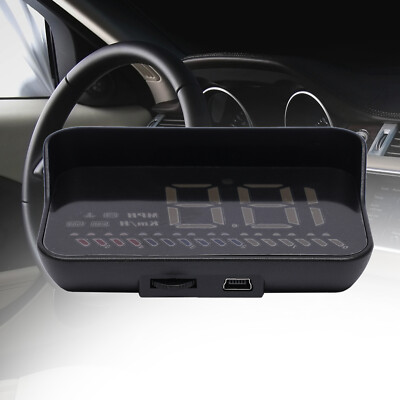 Universal Digital Car GPS HUD Head Up Display LED HD Speedometer Overspeed Alarm