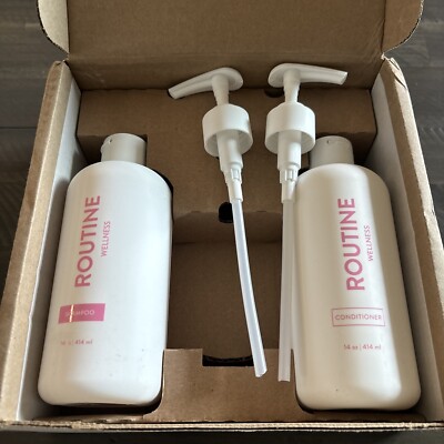 Brand NEW - ROUTINE Hair Shampoo & Conditioner Rose Hips With Pumps New