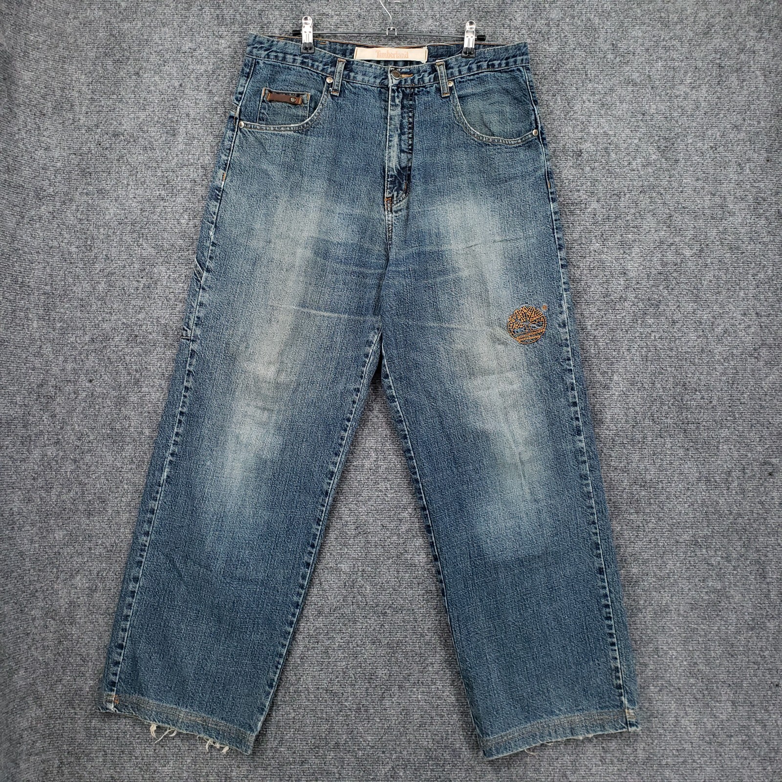 パンツ 1990s timberland baggy denim pants Timberland Jeans Vintage Pants Navy Blue Baggy Style Hip Hop