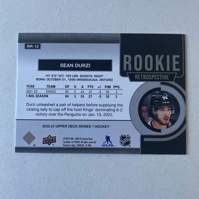 2022 Upper Deck Series 1 #RR-12 Sean Durzi Rookie Retrospective