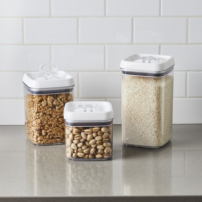 Better Homes & Gardens Canister Pack of 3 - Square Flip-Tite Food Storage  Con