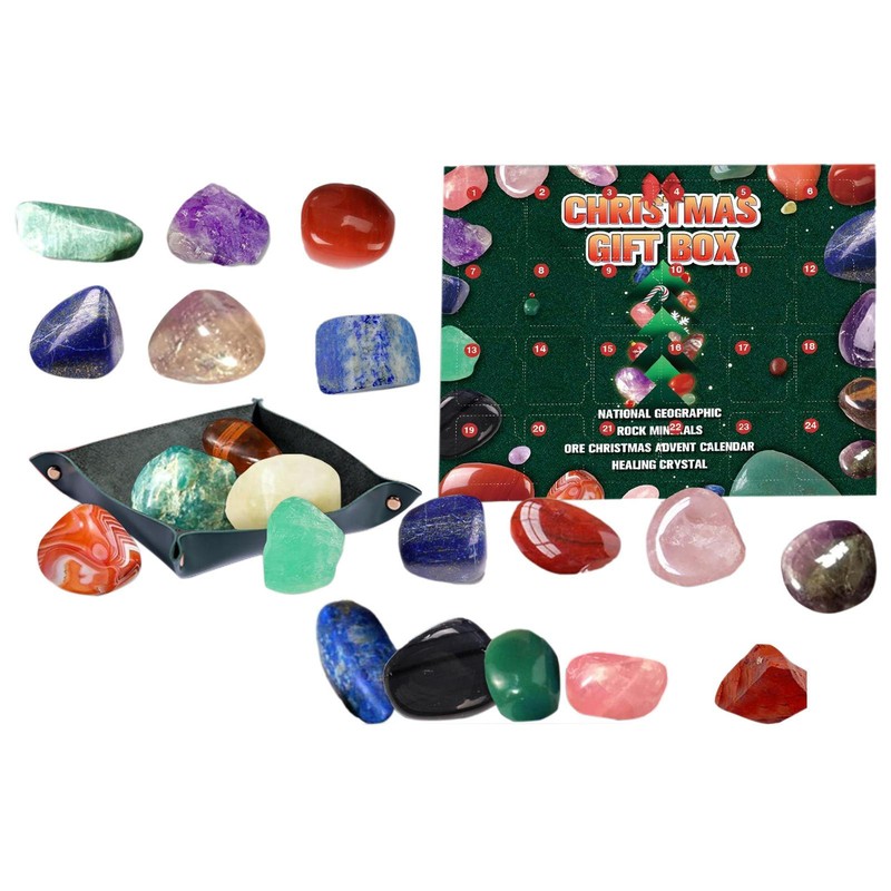 Christmas Advent Calendar Kids Crystal Ore Countdown Calendar