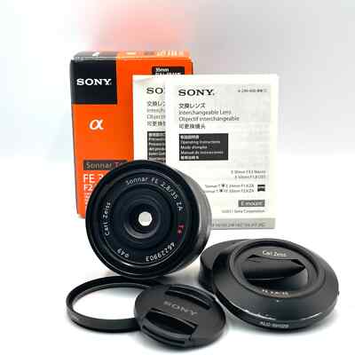 SONY Carl Zeiss Sonnar FE f/2.8 35mm ZA Camera Lens From Japan