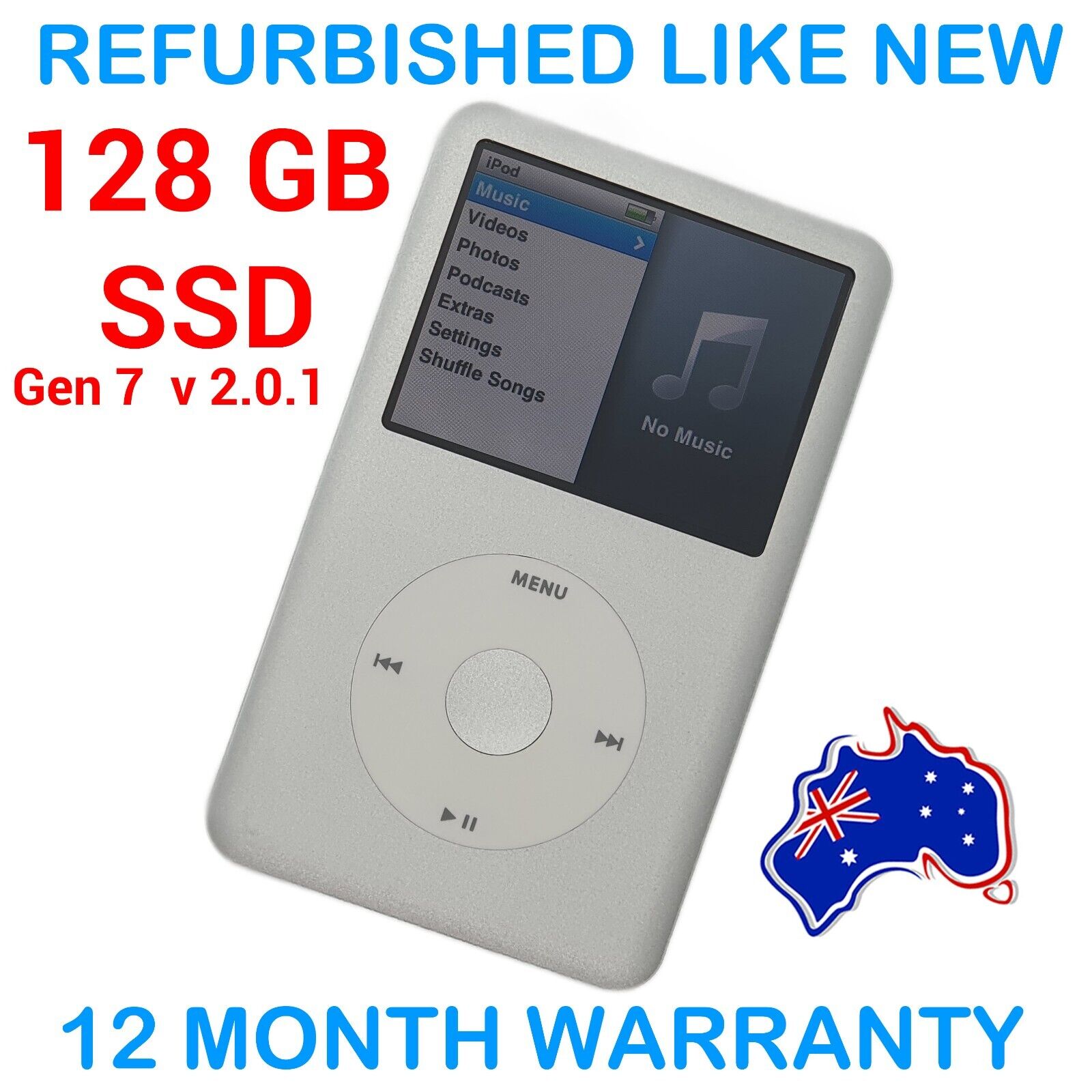 Apple IPOD CLASSIC - 7th Generation - 120GB / 128GB SSD Apple IPOD CLASSIC - 7th Generation - 120GB / 128GB SSD
