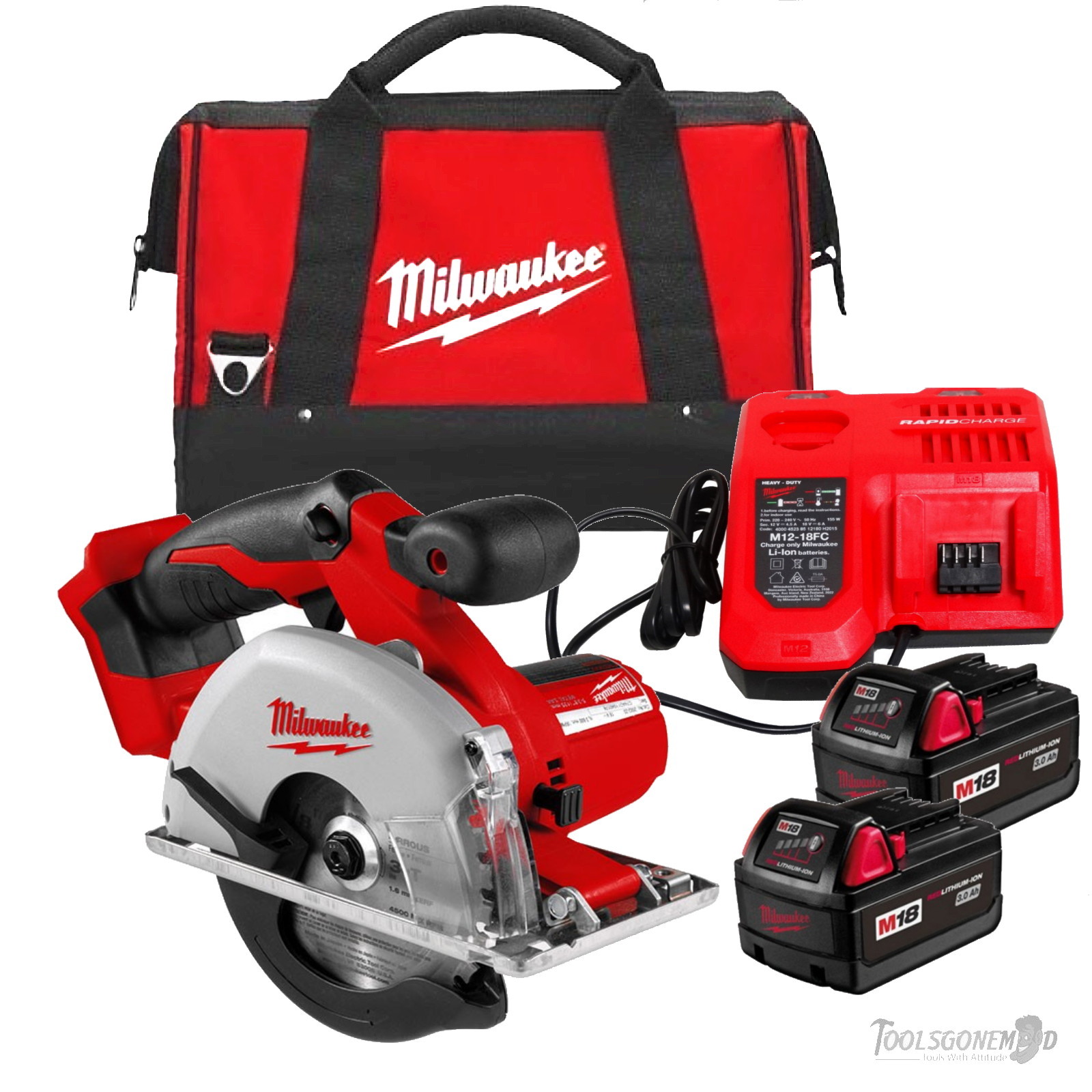 Milwaukee 18V Brushless Circular Saw 165mm 61/2" M18CCS55 W/ Blade