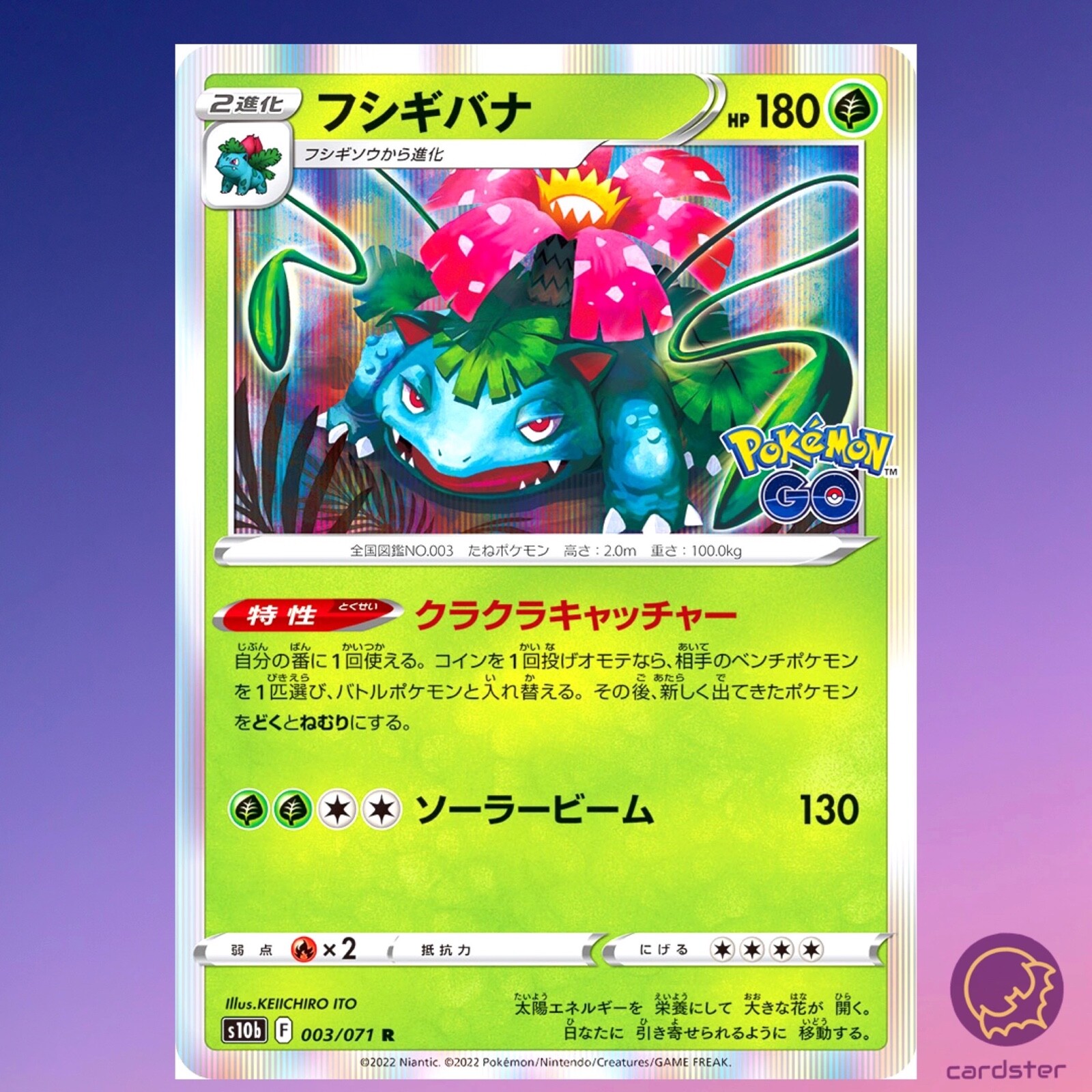 フシギバナ　eカード　強全面ホロ　十字ホロ　トリプルゲット　Venusaur フシギバナ eカード 強全面ホロ 十字ホロ トリプルゲット Venusaur