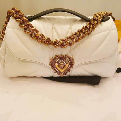 【送料&関税込】Dolce & Gabbana Devotion Shoulder Bag DOLCE&GABBANA Devotion embellished leather shoulder bag