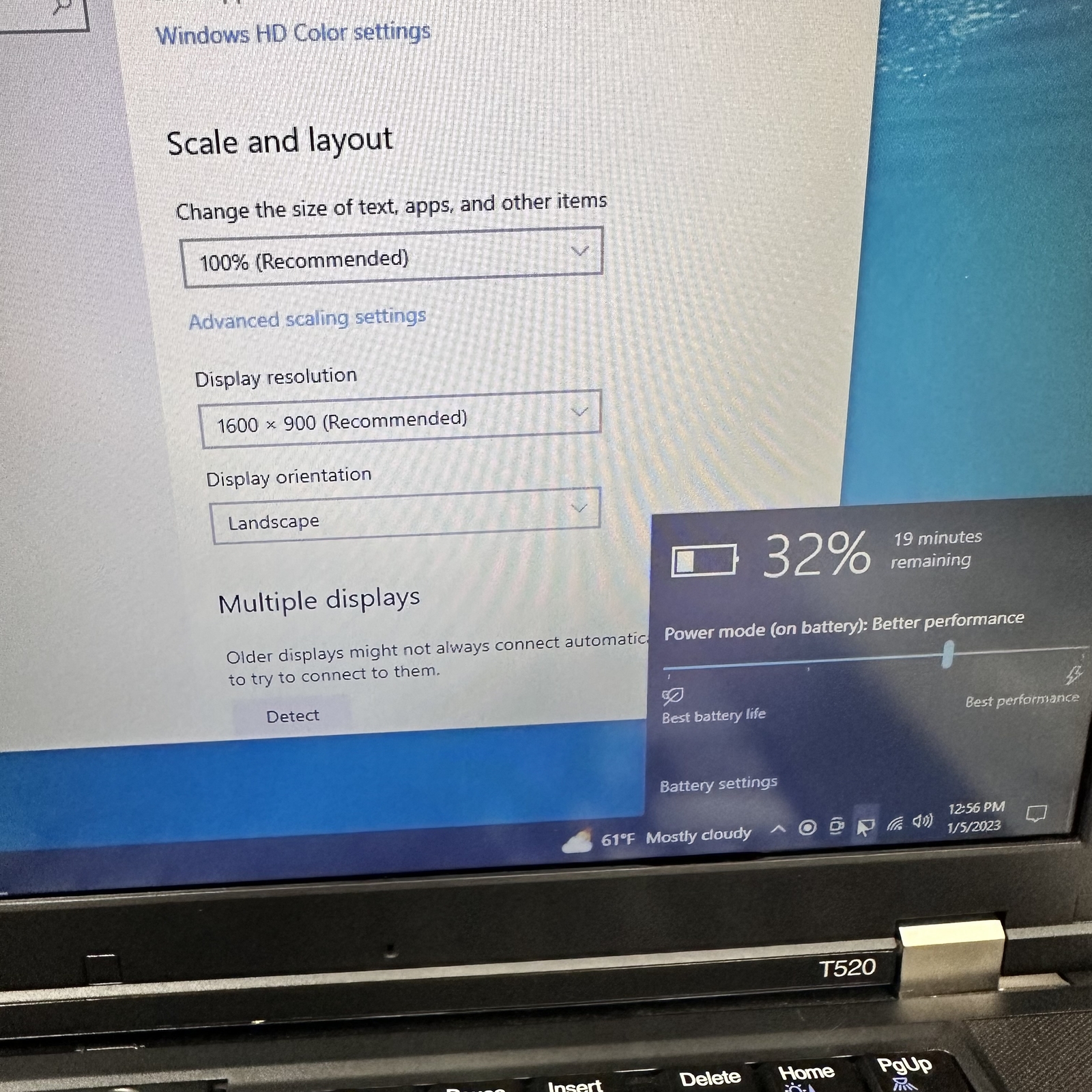 Lenovo ThinkPad T520 i5-2520M 2.50GHz 8GB RAM 500GB HDD Intel HD 3000 Win 10 Pro - Picture 10 of 12