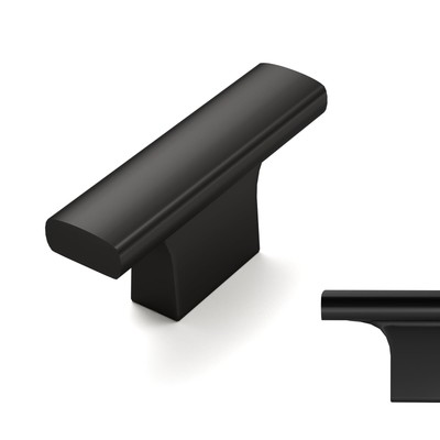 /5 Pack Matte Black Cabinet KnobsKitchen Cabinet Knobs Black Knobs T-bar Konb...