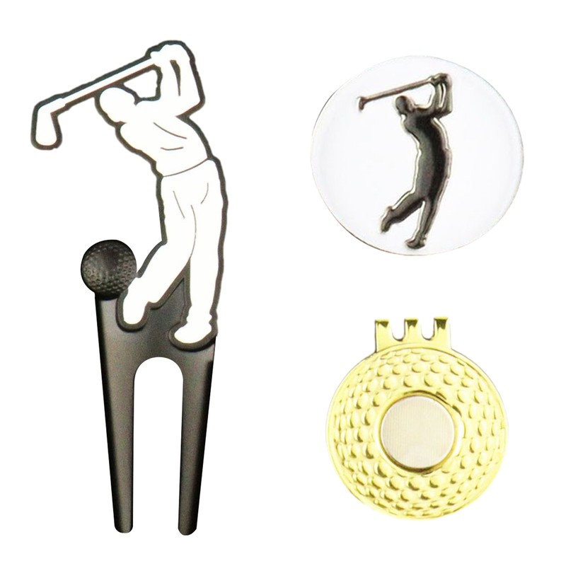 Ball Marker Hat Clip Metal Golf Ball Marker with Hat Clip Golf Accessories