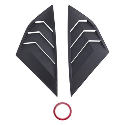ABS Side Window Louver Guard for Ford Focus MK3 2012-2018 Carbon Look