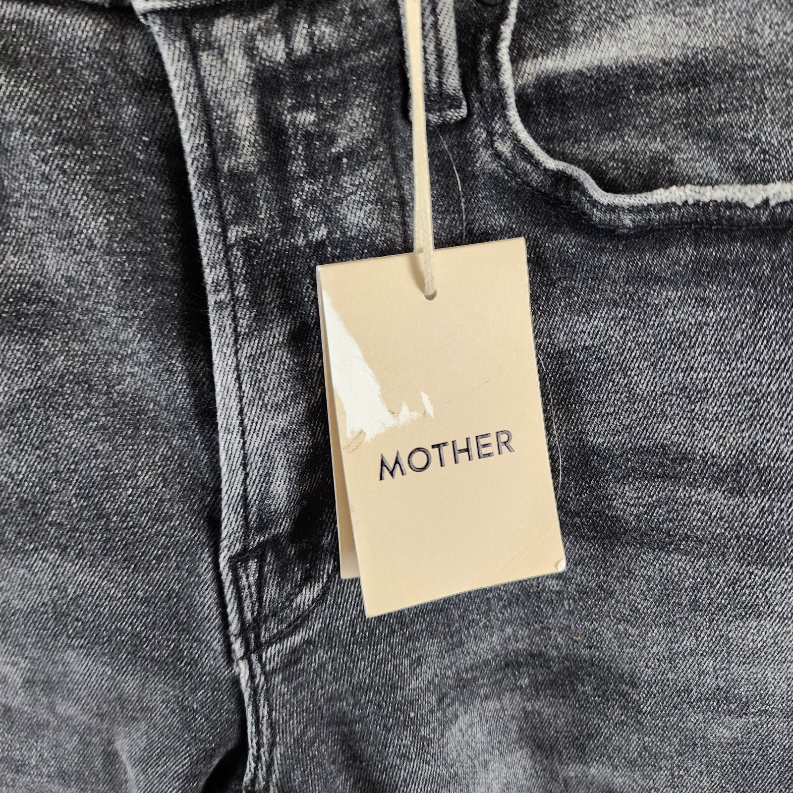 MOTHER The Mid Rise Rider Skimp Jeans Women's 23 I Hate Snakes Button Closure - Picture 5 of 16