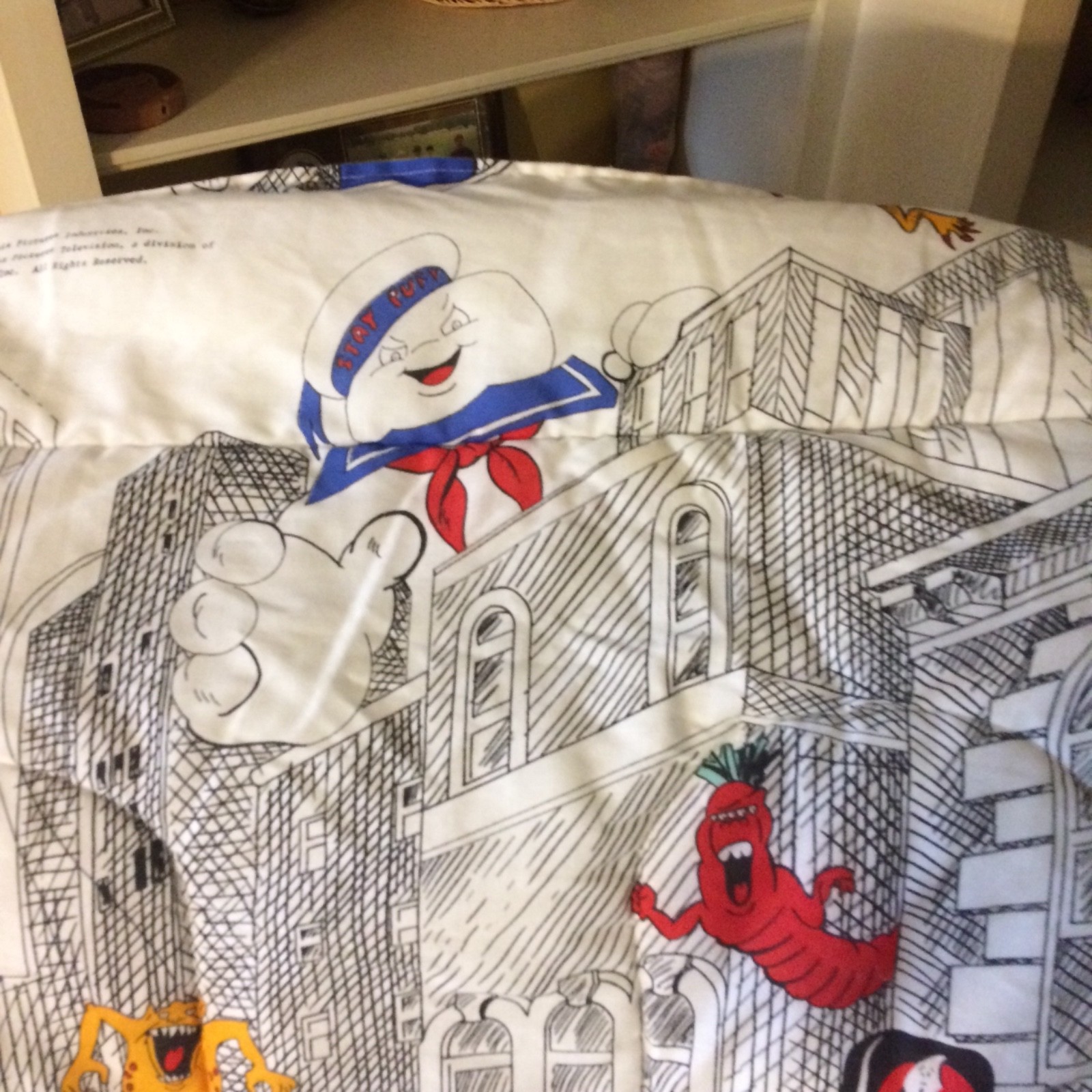 Excellent used condition twin size vintage Ghostbusters comforter