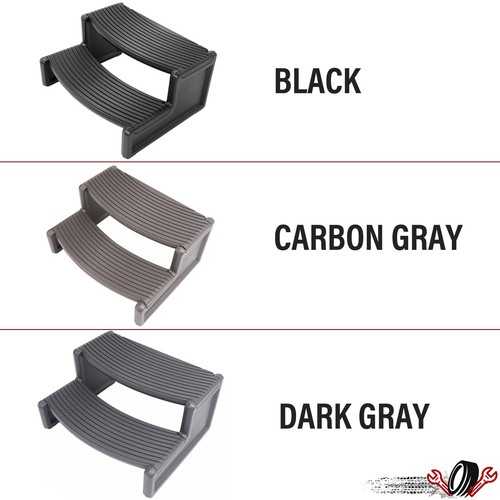 Гидромассажная ванна Spa Step с 2-ступенчатой универсальной лестницей для наружного и внутреннего использования, устойчивой к скольжению, в полоску