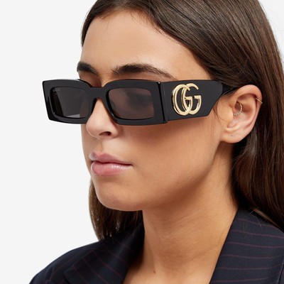 GUCCI GUCCI GG1425S-001-53 BLACK SUNGLASSES