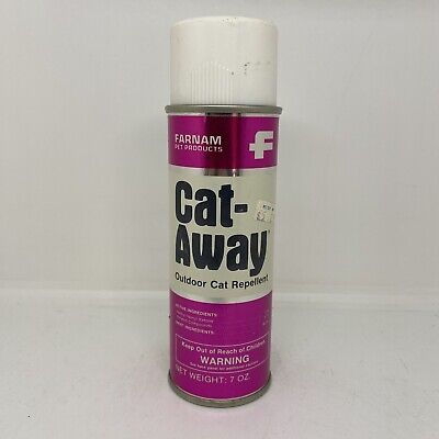 Vintage 1984 Farnam Pet Products “CAT-AWAY” Outdoor Cat 