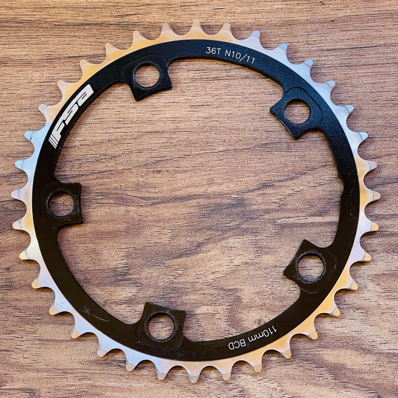 FSA 36T 10 11 Speed 110mm Aluminum Chainring Silver