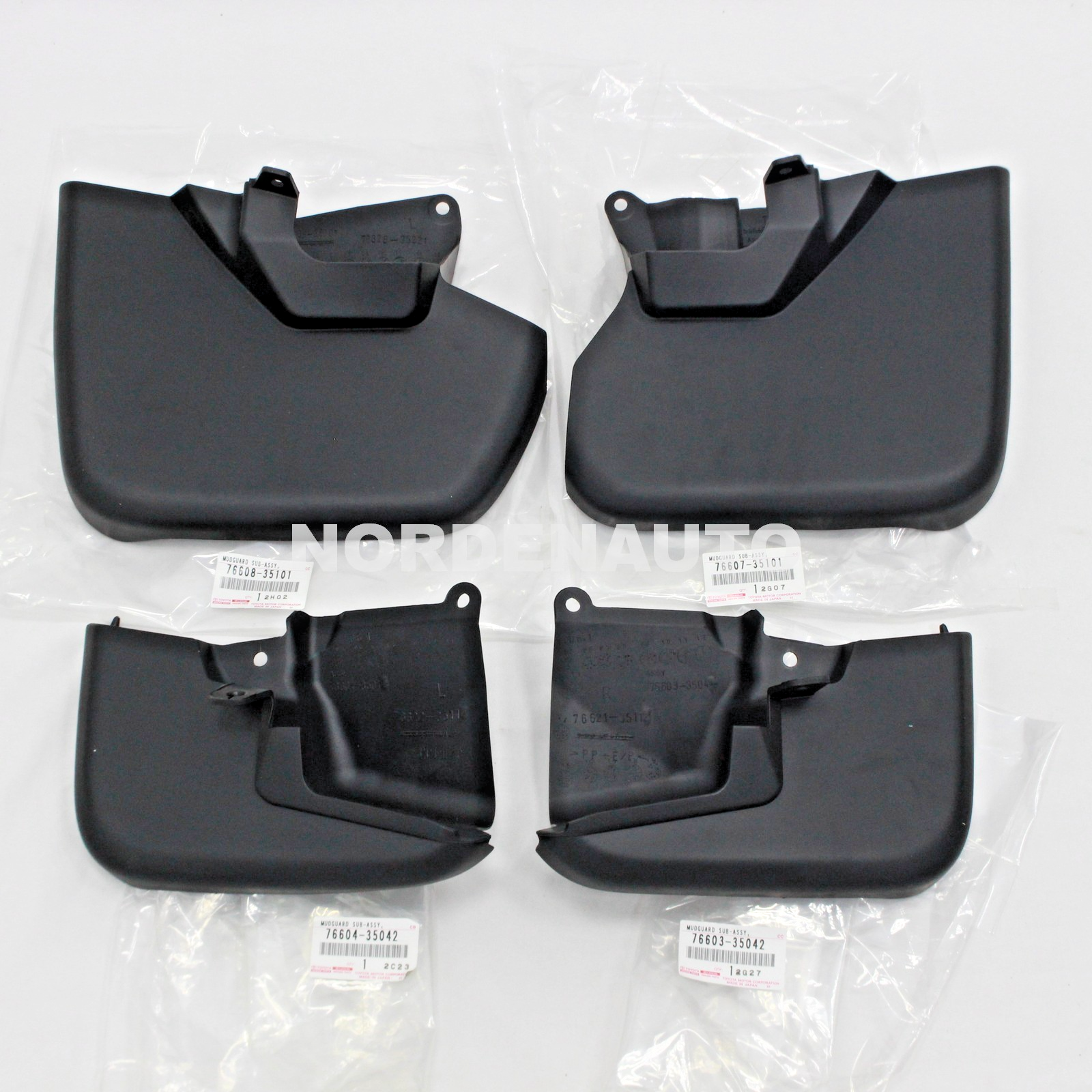Toyota FJ Cruiser 2007-2014 OEM Front Rear Mud Flaps Splash Guards Rock Trim Set