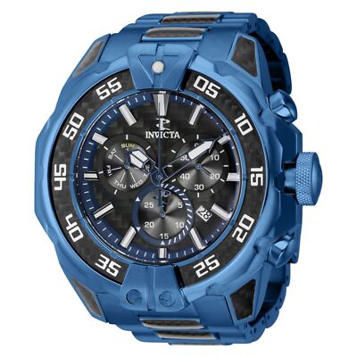 Pre-owned Invicta Watch  Inv37706 Carbon Hawk Men 57 Stainless Steel