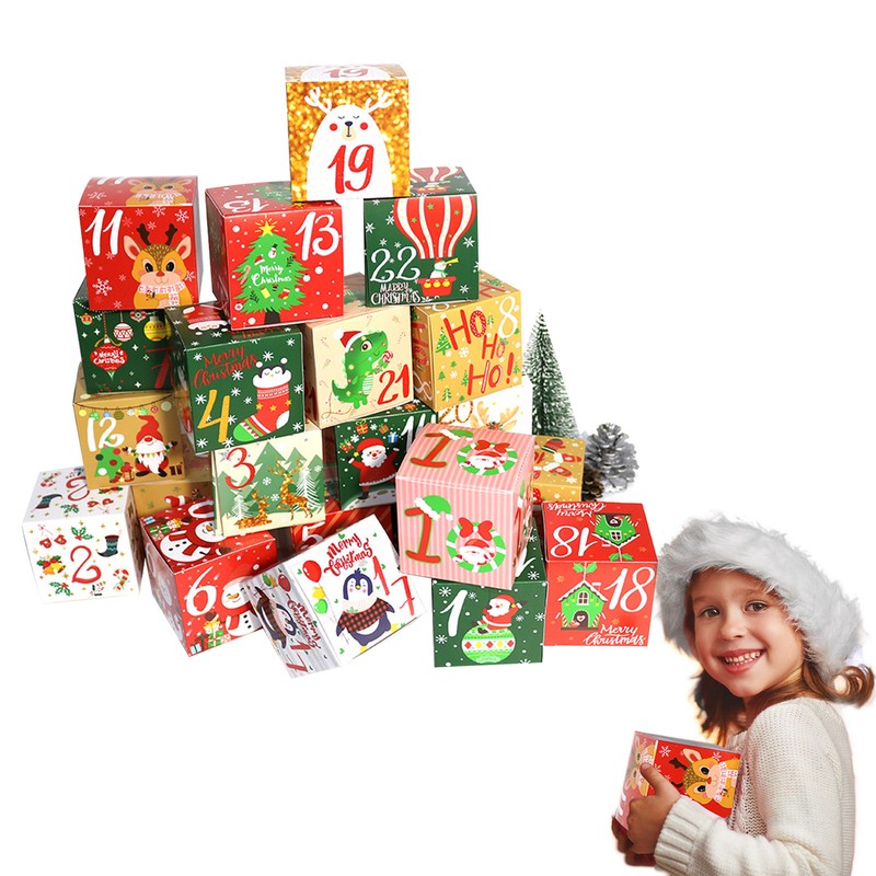Es | Paper Advent Countdown Gift Boxes