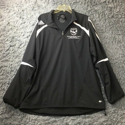 adidas clima365 windbreaker jacket mens xl black full zip activewear 265875196778
