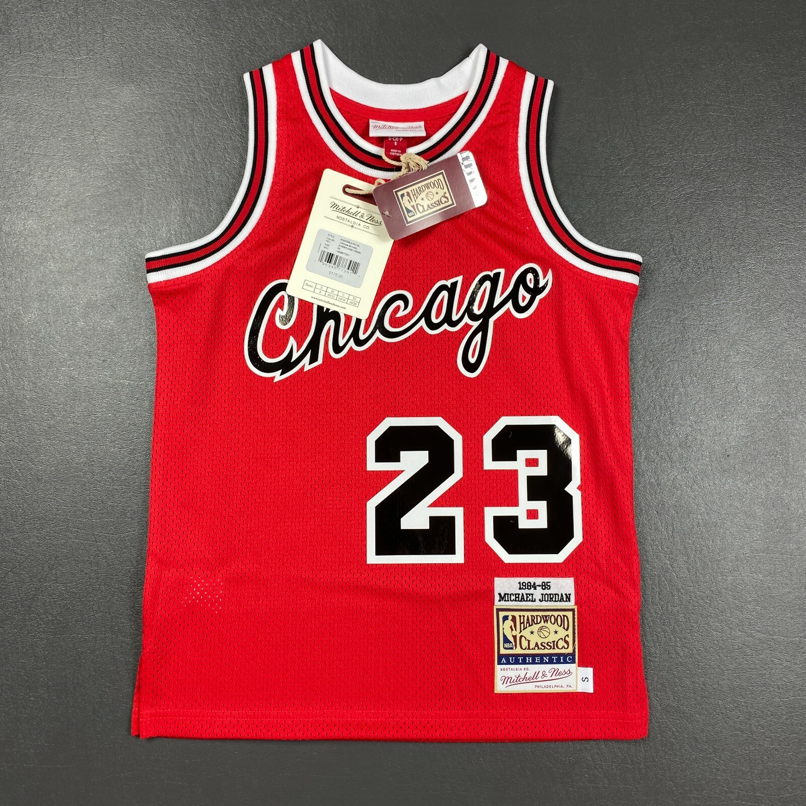 Michael Jordan 1985 ROOKIE JERSEY 1000％ 100% Authentic Michael Jordan Mitchell Ness 84 85 Bulls
