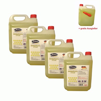 PRIMA Geschirrspülmittel Konzentrat Zitronenduft 4 x 5 L Kanister = 20 L