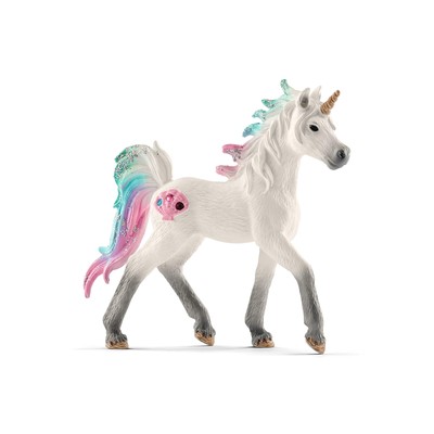 Schleich bayala, Unicorn Toys for Girls and Boys, Sea Unicorn Baby with Gems, Bl