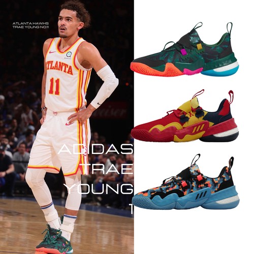 

Adidas Trae Young 1 Ice Trae Мужская баскетбольная спортивная обувь Pick 1, Multicolor, Trae Young 1