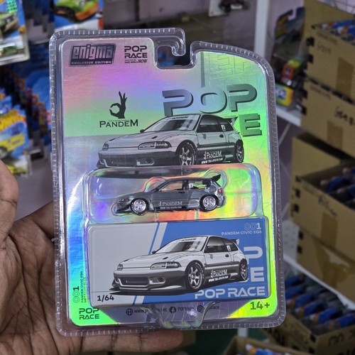POPRACE パンデム シビック EG6 チェイス 予約 PRE001 POP RACE x Enigma 1/64 ホンダ パンデム シビック