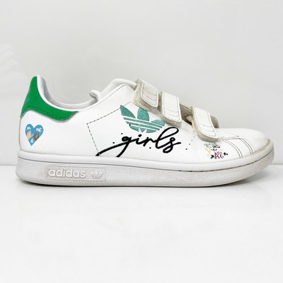 

Adidas Girls Stan Smith H05273 Белая повседневная обувь Кроссовки Размер 1, Белый, Stan Smith
