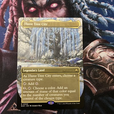 Non Foil Three Tree City (Borderless) (0340) - MTG Bloomburrow