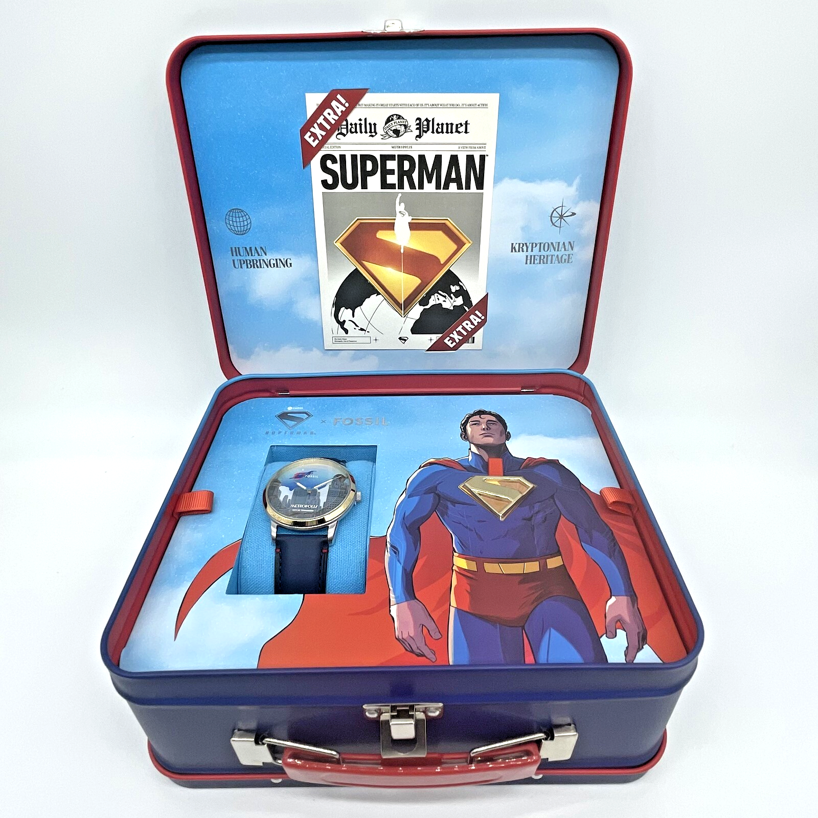 Superman x Fossil Wrist Watch METROPOLIS LE1208SET 42mm Limited