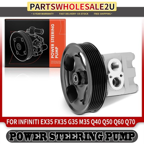 2006 Infiniti M35 Power Steering Pump Replacement Power Steering Pump With Pulley – Fits Infiniti G35 FX35 G37 Q50 M35 M37 EX35 & Nissan 370Z 2013 Infiniti Jx35 Power Steering Pump