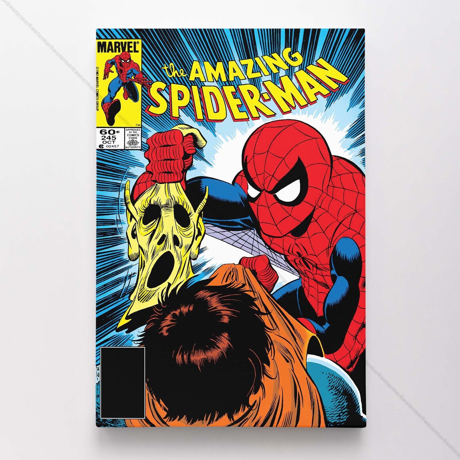 The Amazing Spider-Man #245 Poster Canvas Spiderman Marvel Comic Book Print