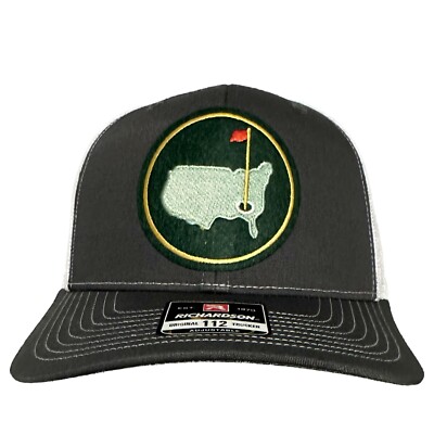Augusta National Custom Made Charcoal Gray Richardson 112 Snapback Hat