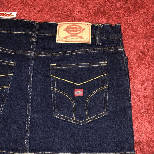 Dickies Dark Jean Skirt Sz 11 Dickies Girl NWT Msrp$36 Free Shipping