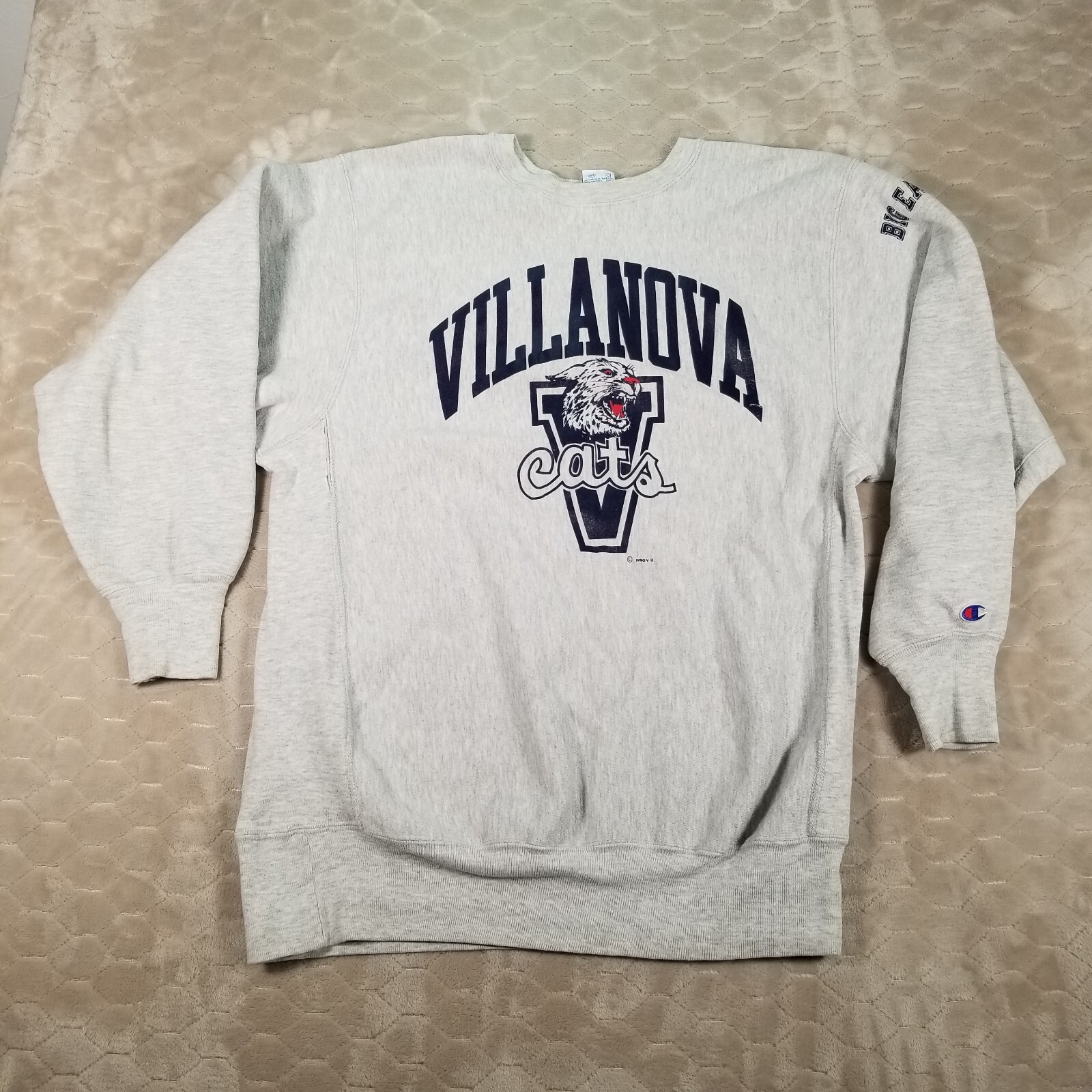 レア★CHAMPION Reverse Weave スウェット Villanova Wildcats VTG 90s Champion Reverse Weave Villanova Cats Big East Sz