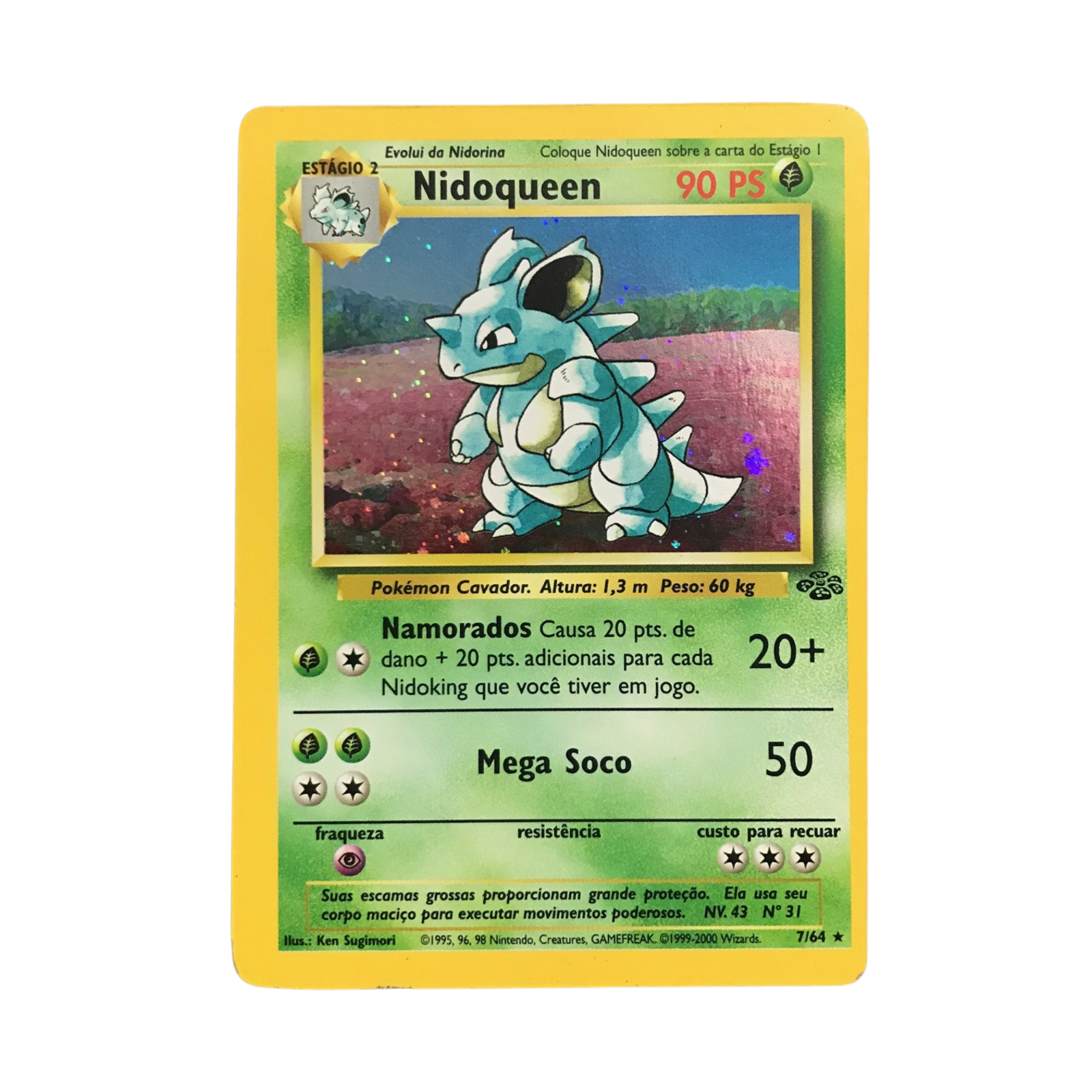 ポケモンカードゲーム Nidoqueen Nidoqueen Jungle 7/64 Holo Rare Pokemon Card NM/EX | eBay
