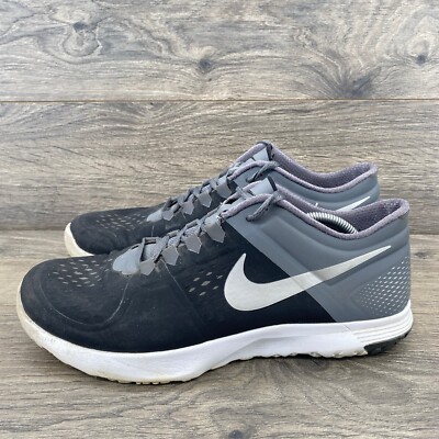 Nike Men's FS Lite Trainer Run Shoe Size 9.5 Black Gray 615972