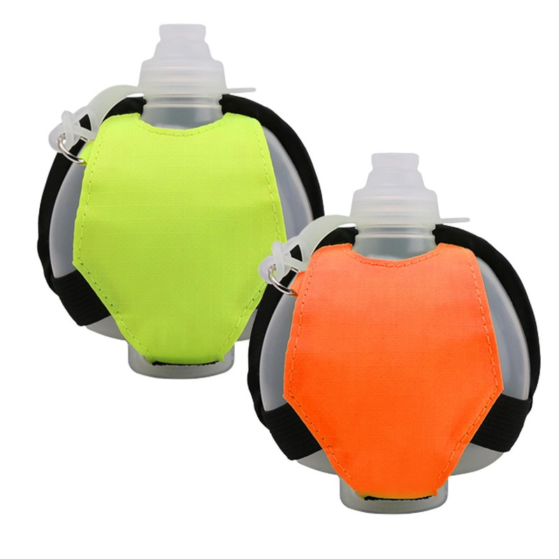 Wrist Water Bottle Hands Free Sports Bottle Silicone Wearable Fitness Cup