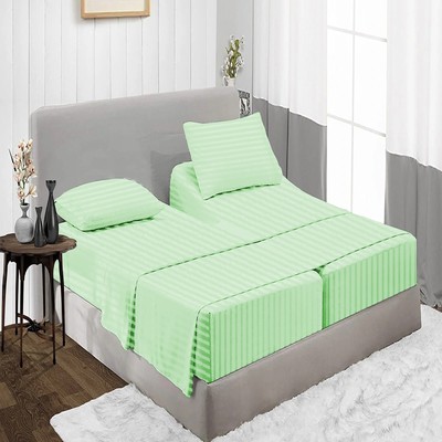 1000TC Ideal Egyptian Cotton Split Sheet Set All Sizes 5 PCs Stripes Pattern