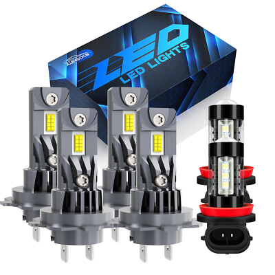 For Renault Koleos 2011-2017 4-Door AUIMSOCO LED Headlights Bulb + Fog Light